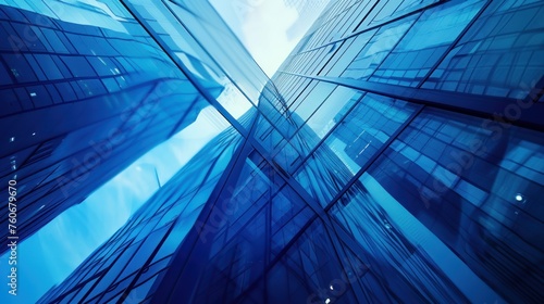Abstract blue technology, business 