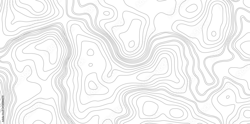 Topographic map patterns, topography line map. Vintage outdoors style. The black on white contours vector topography stylized height of the lines map.