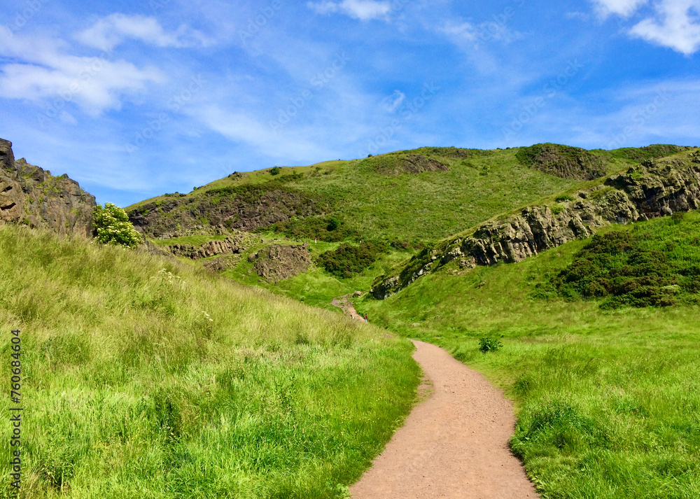 Trail to Arthur's Seat, Edinburgh, Scotland