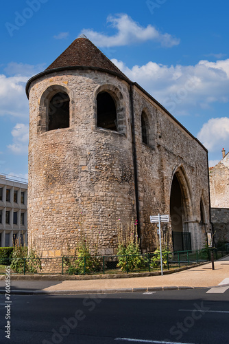 Former priory of Saint-Sauveur (Le prieure Saint-Sauveur): Crypts from X century, church modified in XII century, convent in XVI century. Melun, Seine-et-Marne department, Ile-de-France region, France