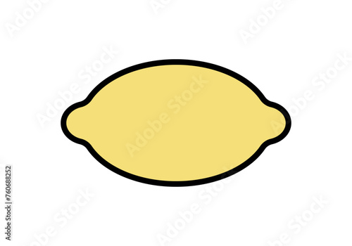 Icono de limón amarillo en fondo blanco.