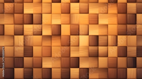 This pixel art background masterfully combines a realistic wood pattern with carefully positioned shadows and highlights to create a three-dimensional effect that enhances the visual experience.