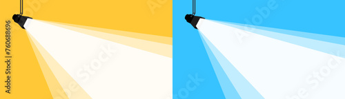 Banner Spotligh set backgound. Vector Illustration