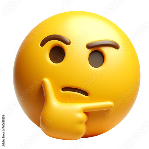 Thinking smiley face