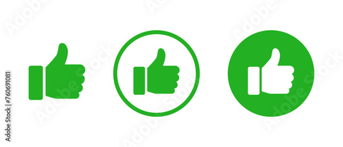 Thumb up icon set