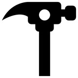 hammer icon, simple vector design