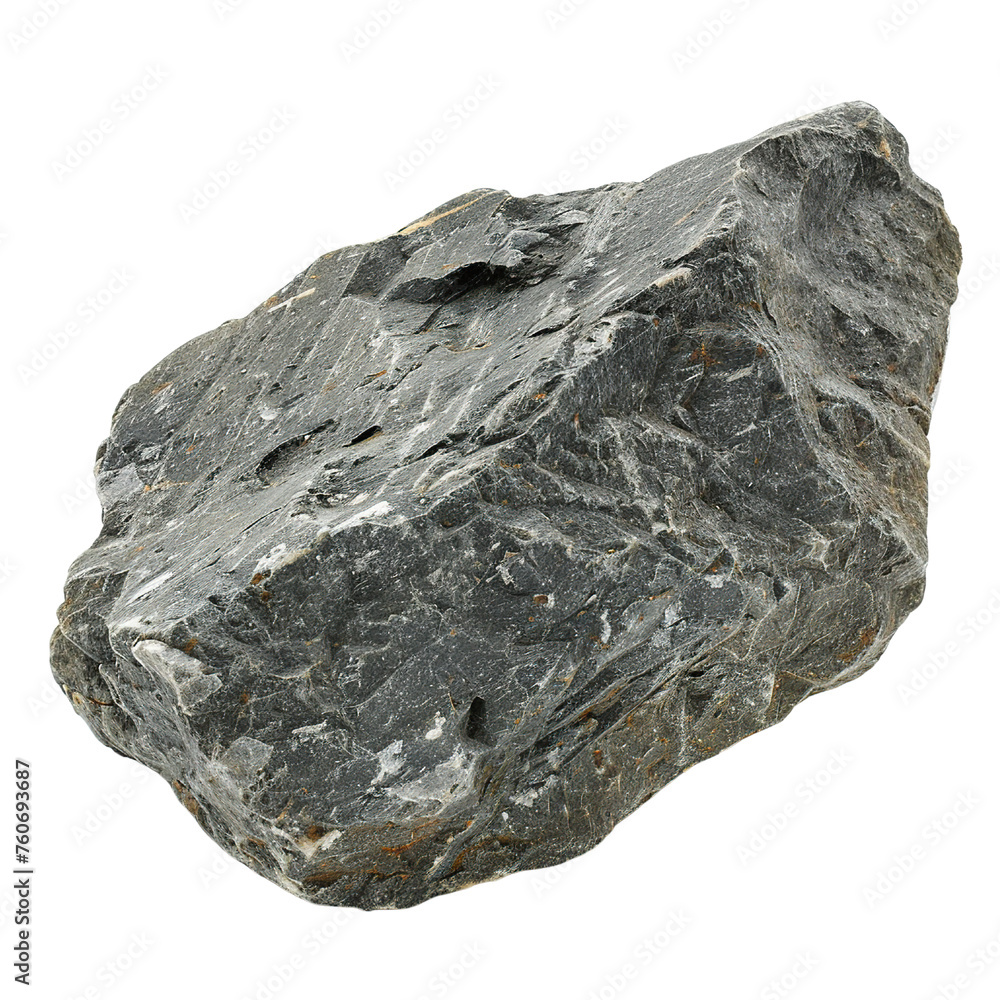 Heavy rock isolated on white or transparent background