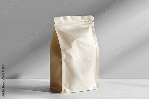 Sleek Packaging Pouch on Abstract Background