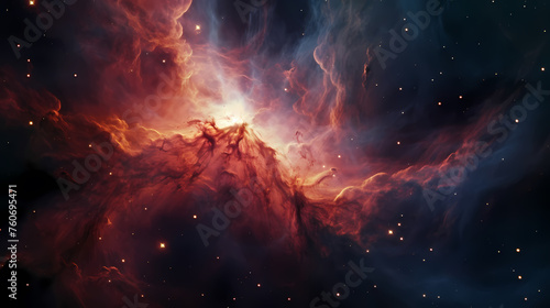 Energy explodes as vibrant nebulae ignite the universe photo