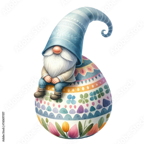 easter gnome clipart , Watercolor Illustration Easter Gnome and Easter Egg , Cute gnomes with colorful Easter eggs. Easter card , Easter Bunny Gnome