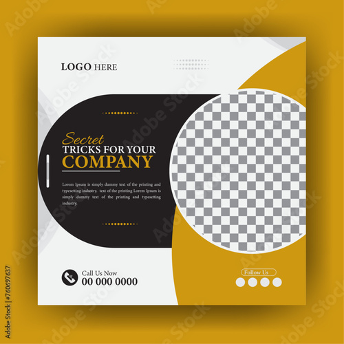 Social media post layout Innovative color scheme and imaginative design