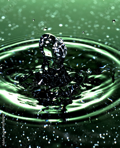 Splash - spadająca kropla wody w ujęciu makrofotografii © Andrzej - RajPlanet