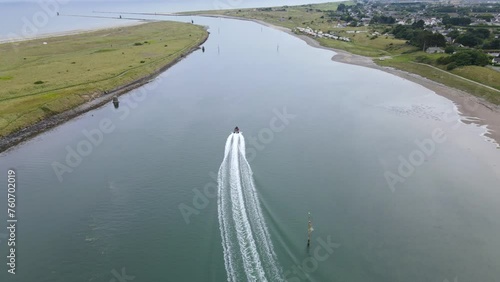 Jet Ski in the Irish Sea - Baltray Beach Co. Louth. photo