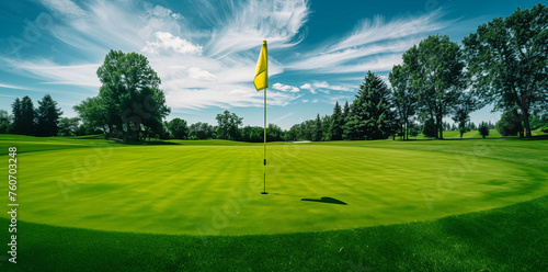 Golf putting green in summer © dkimages