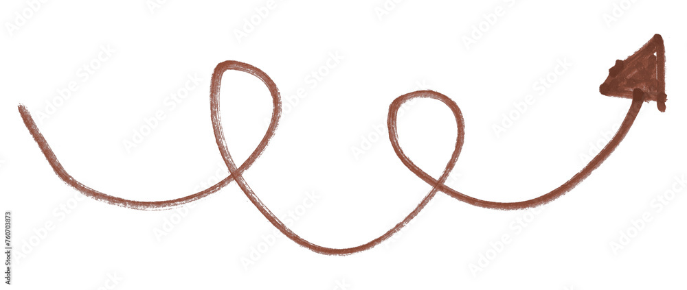 Brown arrows isolated on transparent background Brown arrows isolated on transparent background