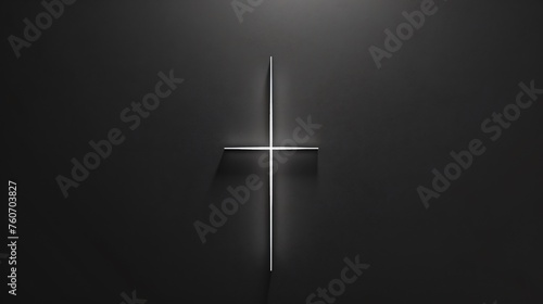 Simple cross minimal design A strikingly simple cross design emphasizing minimalism and the core values of faith