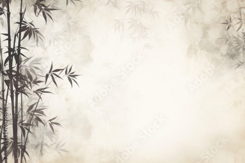 ivory bamboo background with grungy texture photo