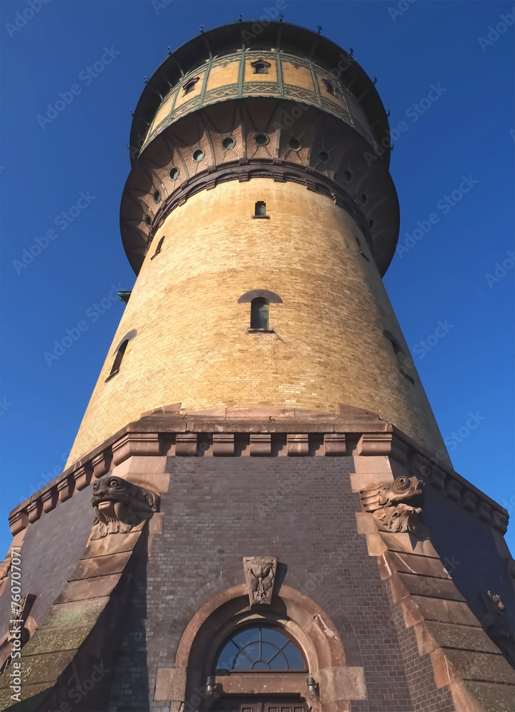 Historic water tower in Halle (Saale) in Germany