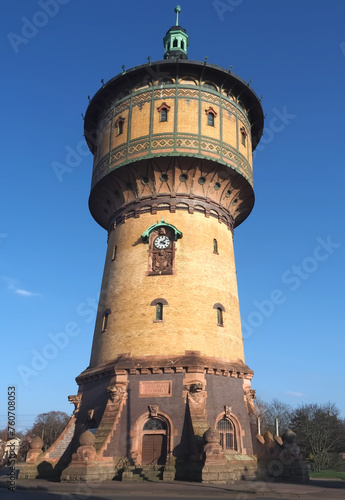 Historic water tower in Halle (Saale) in Germany
