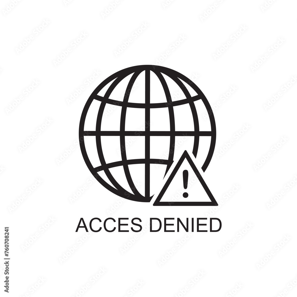 access denied icon , technology icon