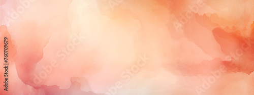Soft Peach Watercolor Abstract Background