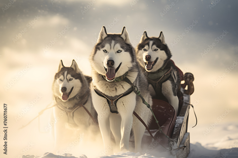 Sled Dogs, dogs running, huskies Sled Dogs, dogs running, huskies