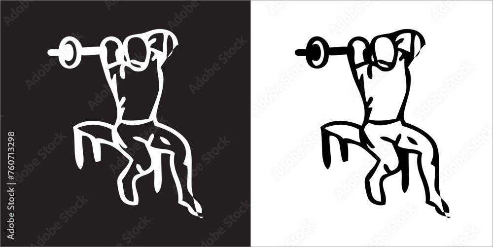 IIlustration Vector graphics of Workout Routine icon IIlustration Vector graphics of Workout Routine icon