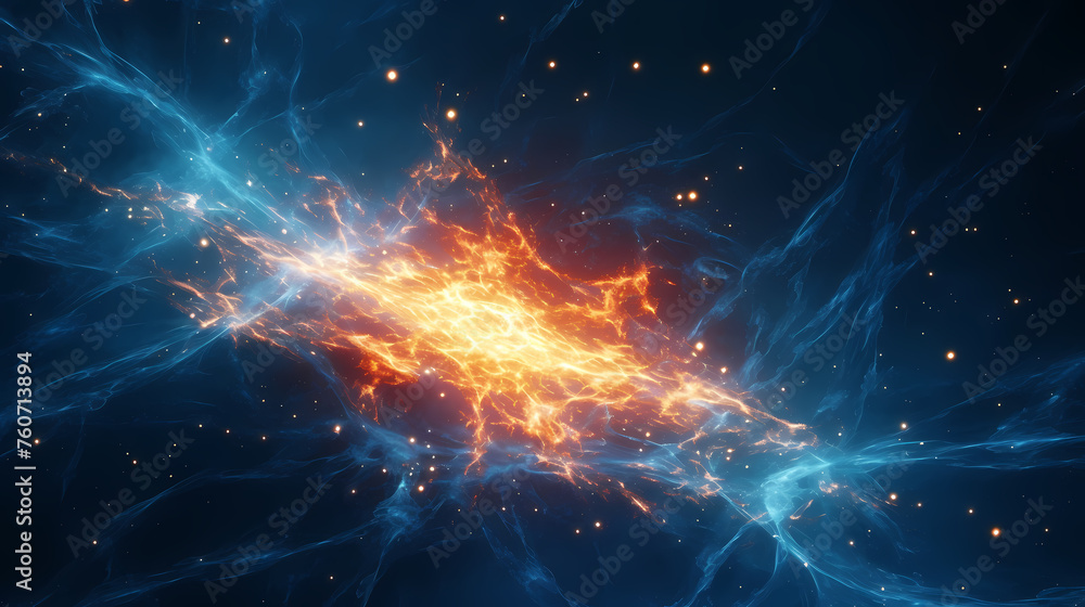 Energy explosion, futuristic abstract digital art background Energy explosion, futuristic abstract digital art background