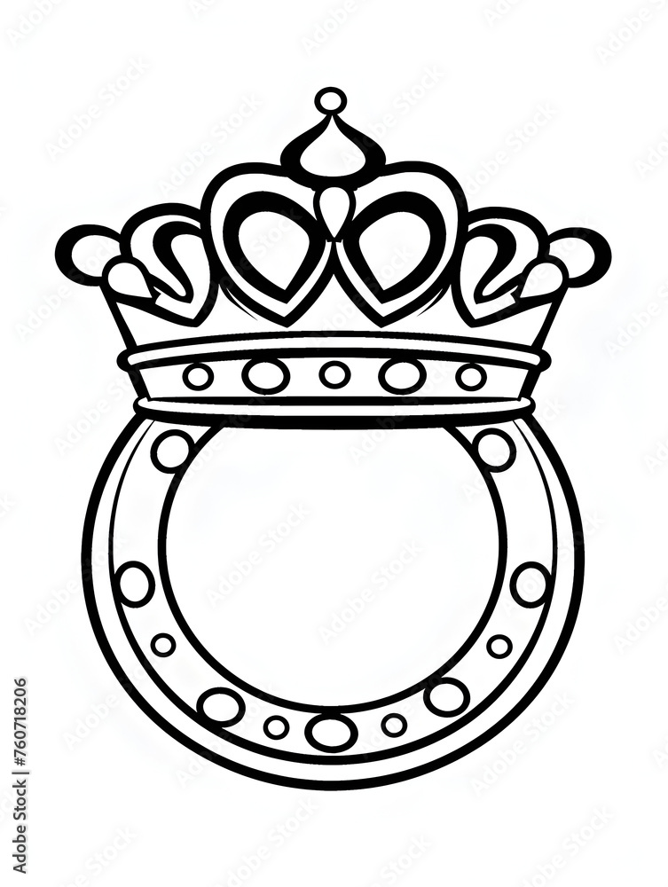 jewelry ring on a white background, drawing for coloring jewelry ring on a white background, drawing for coloring