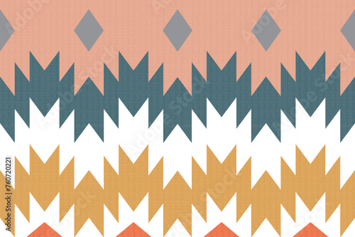 Tribal striped seamless pattern. Aztec geometric vector background. Can be used in textile design, web design for making of clothes, accessories, decorative paper, wrapping, envelope; backpacks, etc.