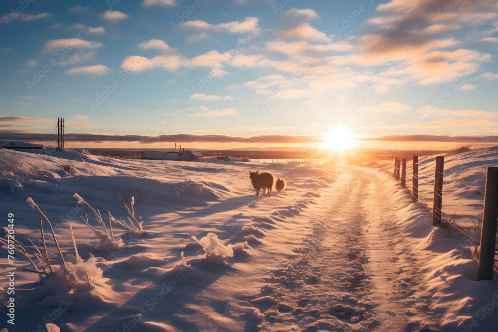 Sunshine in the arctic, arctic summer, sunshine at northpole Sunshine in the arctic, arctic summer, sunshine at northpole