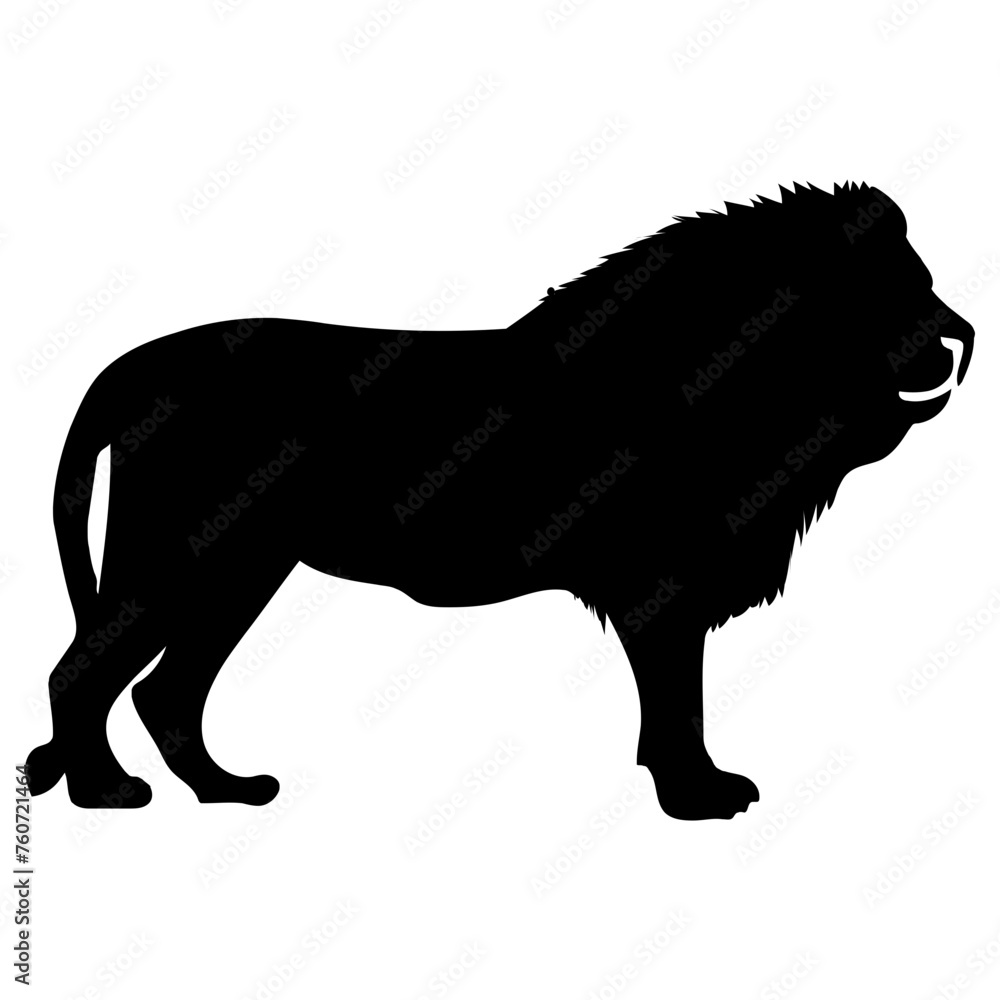 lion icon, simple vector design