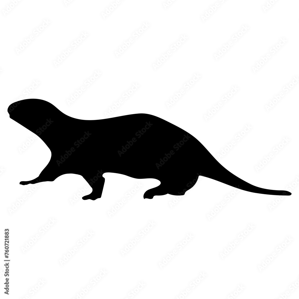lizard icon, simple vector design