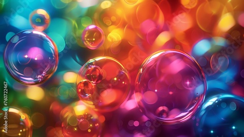 Colorful conversational bubbles layered in lively cluster © PRI