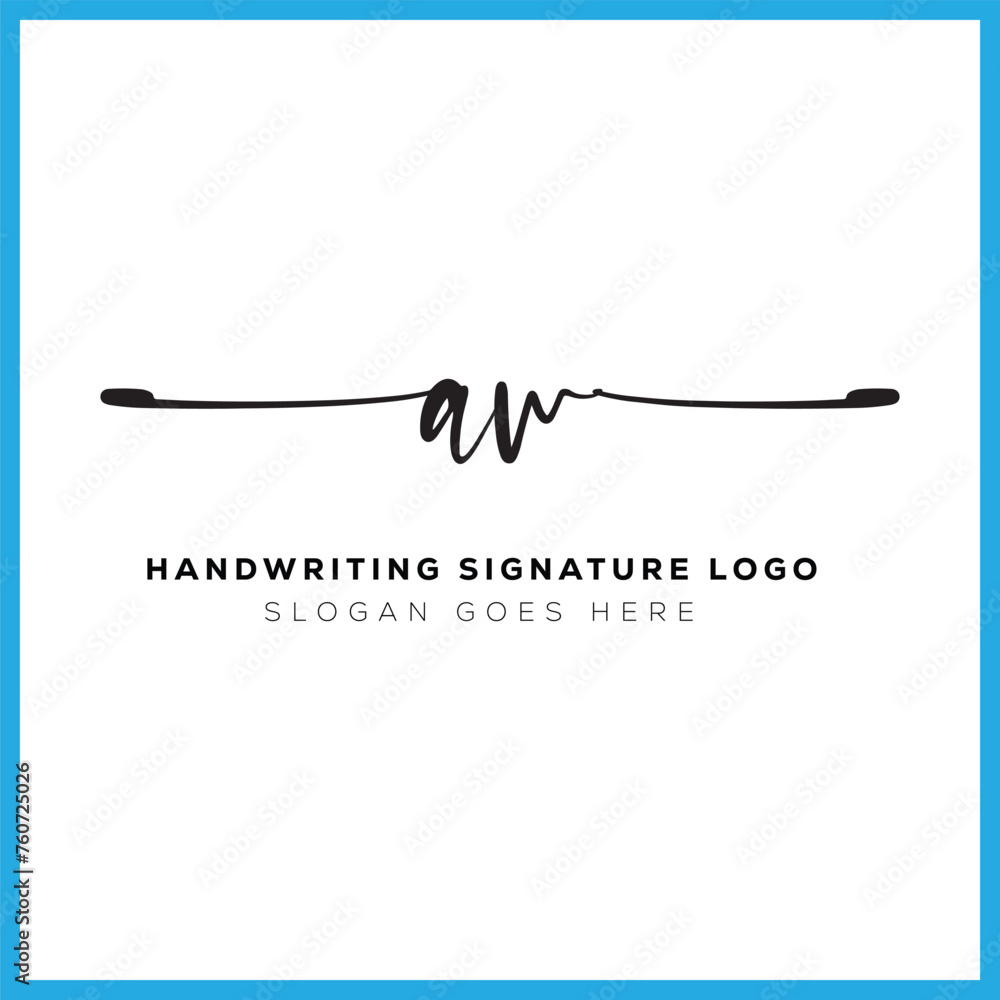 AW initials Handwriting signature logo. AW Hand drawn Calligraphy lettering Vector. AW letter real estate, beauty, photography letter logo design.