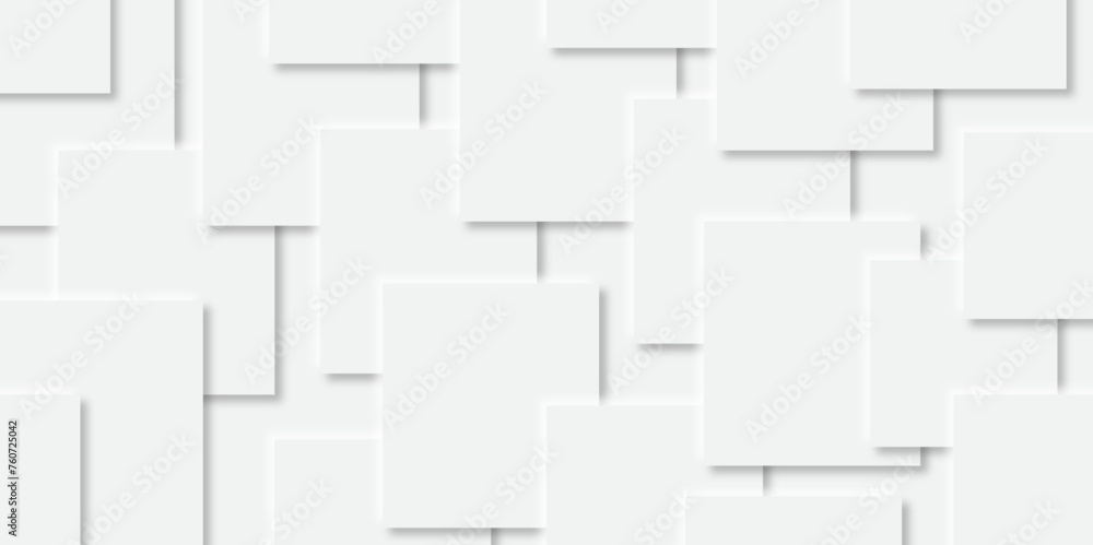 Abstract grey square shape with futuristic concept background. White abstract geometric background with paper squares in bright light with shadows. Blank business cards on white background template. Abstract grey square shape with futuristic concept background. White abstract geometric background with paper squares in bright light with shadows. Blank business cards on white background template.