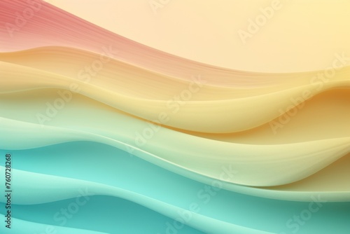 Mint and yellow ombre background, in the style of delicate lines, shaped canvas