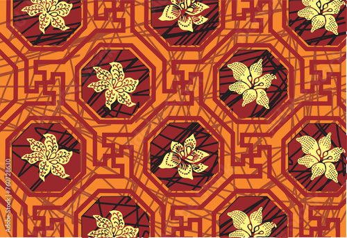 Batik Indonesian: is a technique of wax-resist dyeing applied to whole cloth, or cloth made using this technique originated from Indonesia.