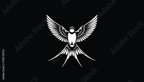 swallow, swallow design, swallow bird design logo