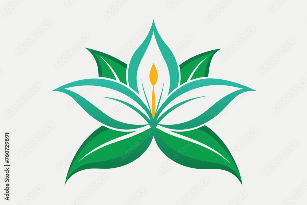 minimalistic lily logo minimalistic lily logo