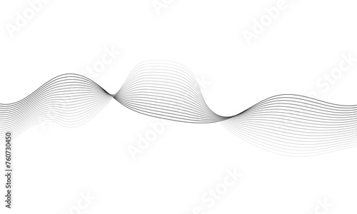 Abstract wavy lines on transparent background with grey smooth element swoosh speed wave modern stream background. You can used for banner, template, wallpaper, business wave curve lines background. 