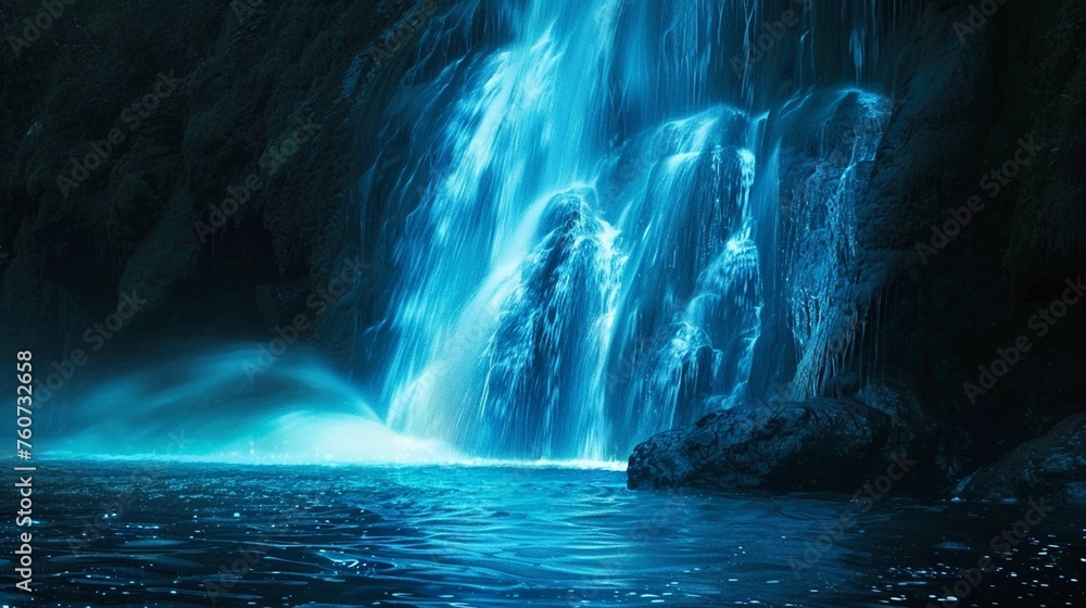 Bioluminescent Waterfall Hike to a hidden water