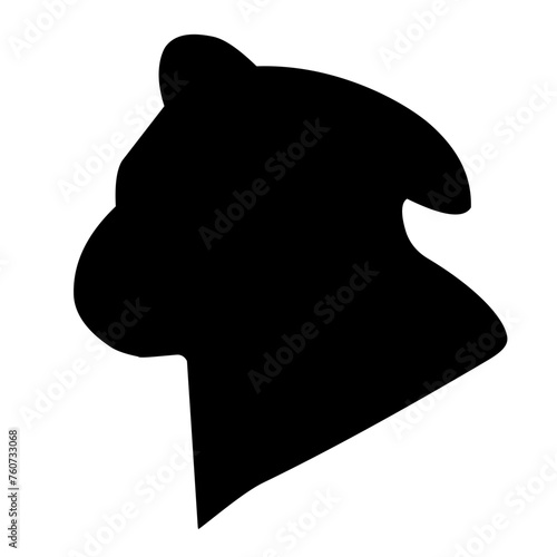 dog head silhouette icon