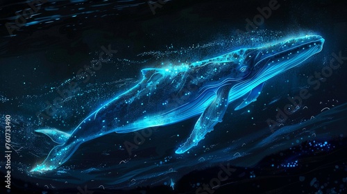 bioluminescent whale
