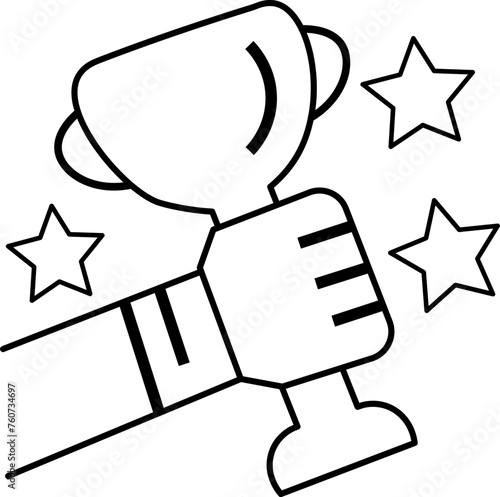trofeo de ganador ideal para deporte o competencia 