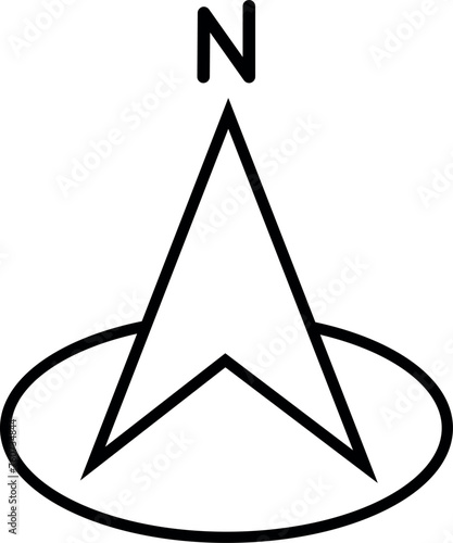 gps o brújula ideal para representar el camino a un lugar o viaje  