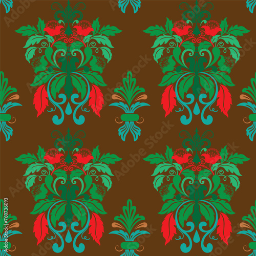seamless pattern with flowers