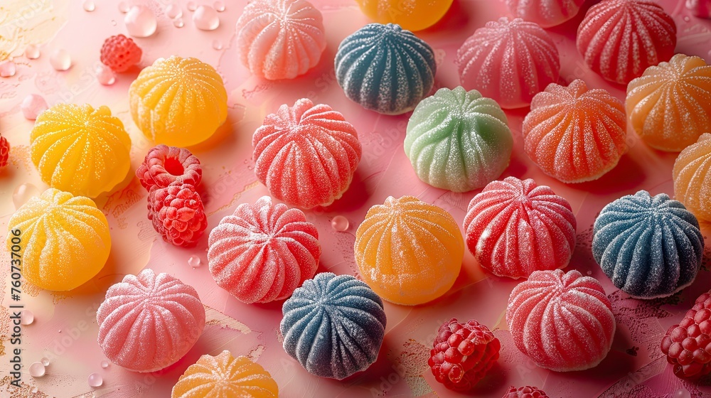 Colorful sweets, marmalade. Top view Colorful sweets, marmalade. Top view