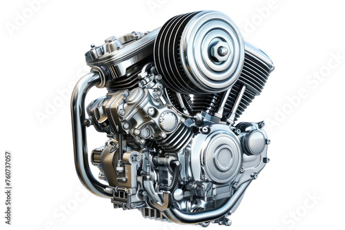motorcycle engine on a transparent background © Jeerawut