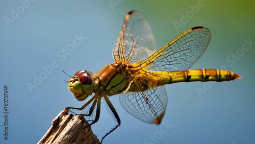 dragonfly with nature background